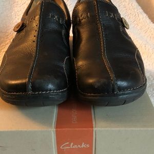 Clarks Unstructured Unloop Navy size 10 ladies